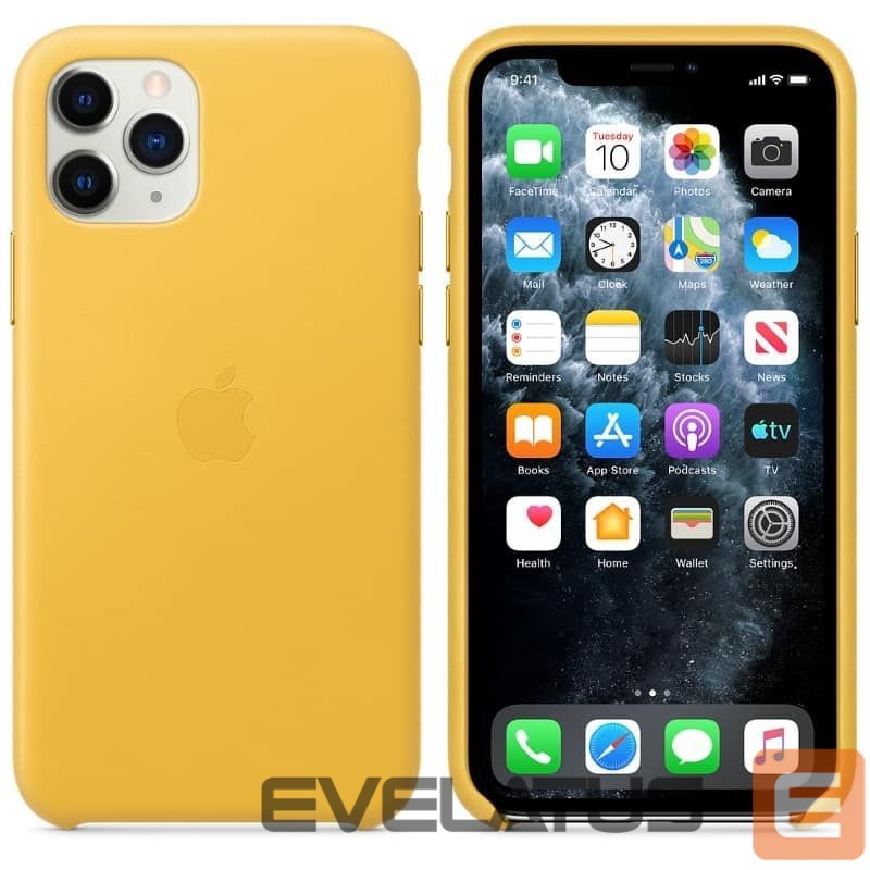Tagakaaned Apple - iPhone 11 Pro Leather Case MWYA2ZM/A Meyer Lemon
