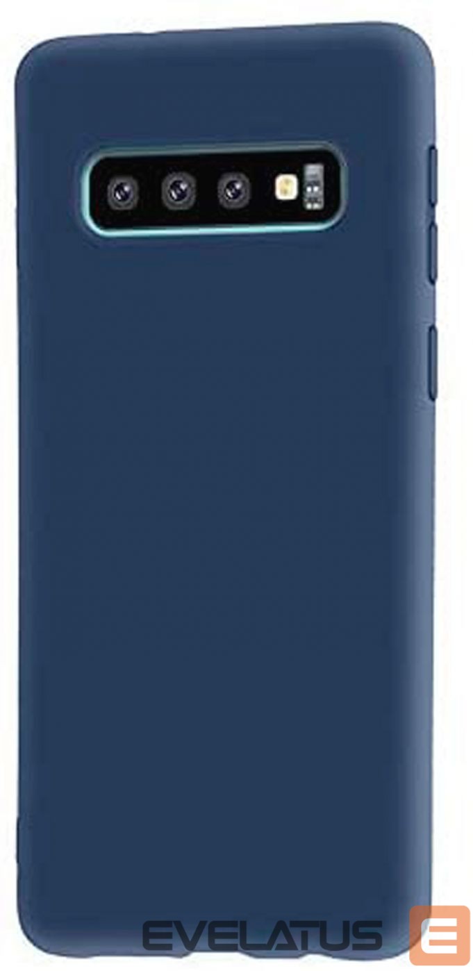Tagakaaned Evelatus Samsung Galaxy S10+ Nano Silicone Case Soft Touch TPU Dark Blue