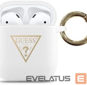 Korpus kõrvaklappidele Guess Apple AirPods Triangle Silicone Case White