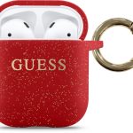 Korpus kõrvaklappidele Guess  Airpods Pro Glitter Silicone Case Red