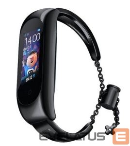 Rihm iLike  Metal band bracelet strap for Xiaomi Mi Band 6 / 5 / 4 / 3 Black