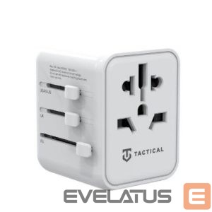 Adaptrid Tactical  PTP Travel 12W Adapter White