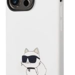 Tagakaaned Karl Lagerfeld Apple iPhone 14 Pro Liquid Silicone Choupette NFT Case White