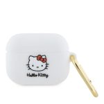 Korpus kõrvaklappidele Hello Kitty Apple Airpods Pro cover Silicone 3D Kitty Head White
