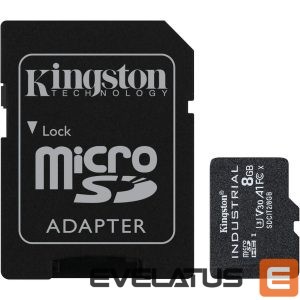 Andmekandjad Kingston  KINGSTON 8GB SDHC Industrial C10 UHS-I 