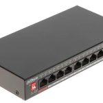 Võrgulülitid DAHUA  Switch||PFS3010-8ET-96-V2|Desktop/pedestal|PoE ports 8|96 Watts|DH-PFS3010-8ET-96-V2 