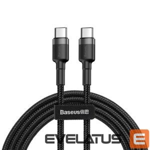 Kaabel Baseus  CABLE USB-C TO USB-C 2M/GRAY/BLACK CATKLF-HG1 