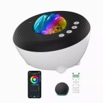 LED Projektor Elight  J1 Aurora projector with atmosphere sounds & Bluetooth speaker Smart Wi-Fi Bluetooth App control White