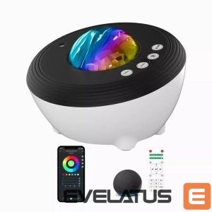 LED Projektor Elight  J1 Aurora projector with atmosphere sounds & Bluetooth speaker Smart Wi-Fi Bluetooth App control White