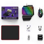 Muu arvutitarvik Saitake  M9 5in1 Mobile Game Station Adapter with usb keyborard / usb mouse / pad / phone holder Grey