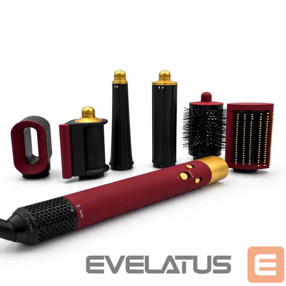 Juuksekujundajad iLike Air Styling System – 6-in-1 Hair Styling Tool Set - Power 1200W Red