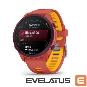 Nutikell Garmin  Forerunner 170 Music, Red Pink with Red Pink/Mango Band 