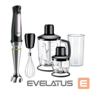 Mikserid ja blenderid Braun  | MultiQuick 7 Hand Blender | MQ 7045X | Hand Blender | 1000 W | Number of speeds 6 | Chopper | Black/Stainless steel 