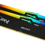 Operatiivmälu DDR4 Kingston  Fury Beast 32GB DDR5, 6400 MHz, CL32, 288-Pin, DIMM Kit (16GB x 2) 