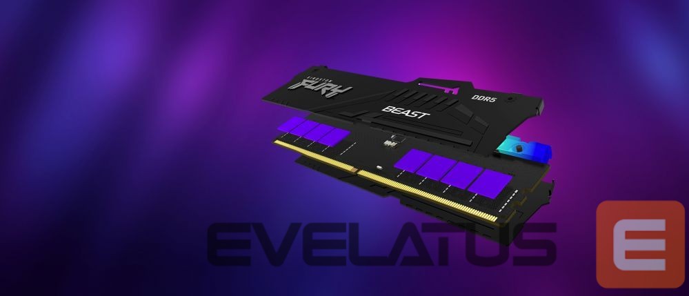 Operatiivmälu DDR4 Kingston Fury Beast 32GB DDR5, 6400 MHz, CL32, 288-Pin, DIMM Kit (16GB x 2)