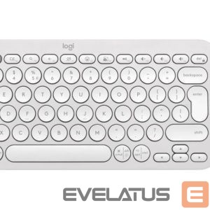 Arvuti klaviatuur Logitech  KEYBOARD +MOUSE COMBO PEBBLE 2/WHITE 920-012240 