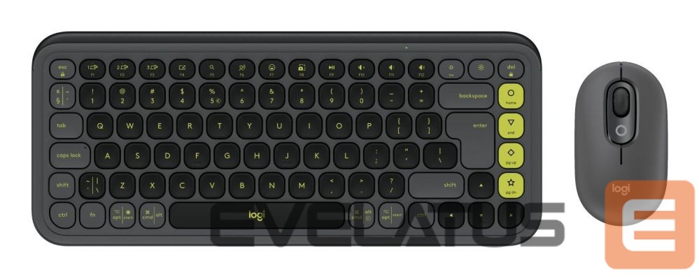 Arvuti klaviatuur Logitech KEYBOARD +MOUSE COMBO POP ICON/GR/GREEN 920-013140