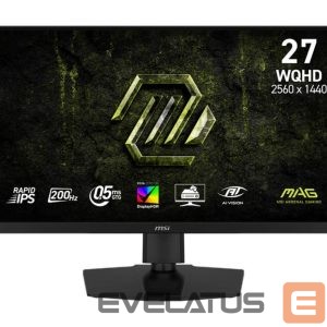 Monitorid MSI  LCD Monitor||27 "|2560 x 1440 pixels|Wide Quad HD|Native aspect ratio 16:9|LCD|Flat|MAG274QPFE20 