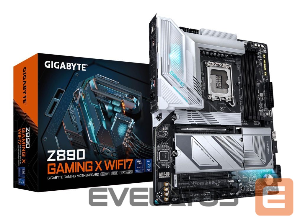 Intel protsessori emaplaat Gigabyte Mainboard||Intel Z890|LGA 1851 (Socket V1)|ATX|RAM DDR5-SDRAM|4xSlots|Wi-Fi Yes|Bluetooth Yes|1xPCI Express x16 slots|4xNumber of M.2 (M) slots|Z890GAMINGXWIFI71.1