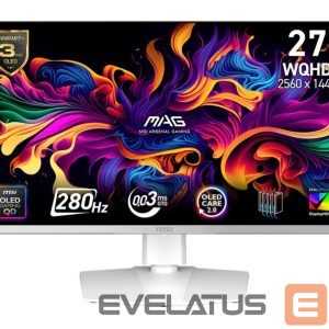 Monitorid MSI  Monitor||26.5 "|2560 x 1440 pixels|Wide Quad HD|Native aspect ratio 16:9|QD-OLED|Flat|MAG272QPWQD-OLEDX28 