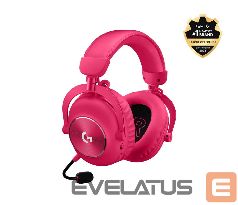 Kõrvaklapid Logitech HEADSET G PRO X 2 GAMING/PINK 981-001275