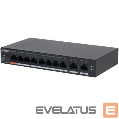 Võrgulülitid DAHUA Switch||CS4010-8GT-60|Switch type Managed|Switch layer L2|Form factor Desktop/Wall-Mounting|10xRJ-45 ports|RJ-45 Ports Type Gigabit Ethernet (10/100/1000)|Power over Ethernet (PoE) Yes|8xPower over Ethernet (PoE) ports quantity|Total Power over Ethernet (PoE) budget 60 W|CS4010-8GT-60