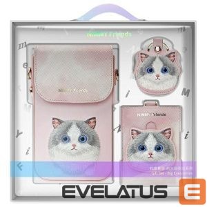 Muud kaubad Nimmy  Nimmy Big Eyed Pet 2.0 Cat 3-in-1 Phone Bag + Wallet + Tracker Case - Pink 