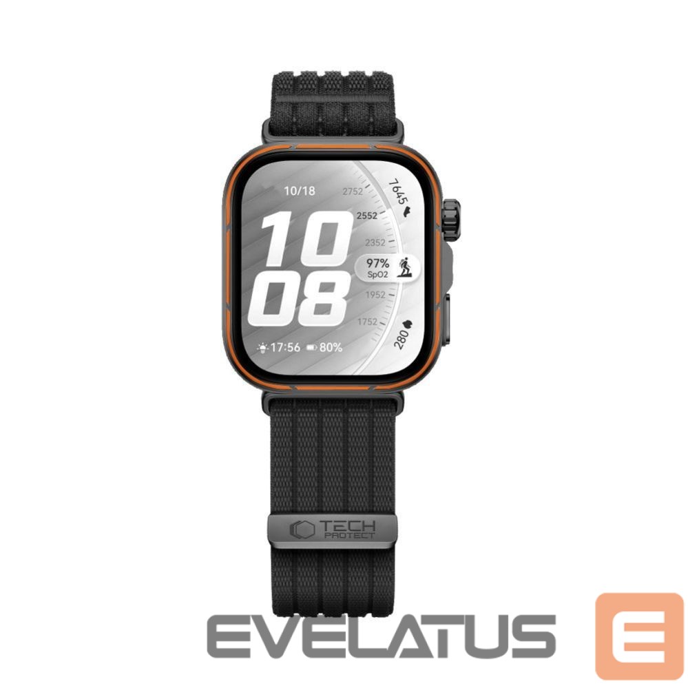 Muud kaubad Tech-Protect Tech-Protect Nylon Strap for Huawei Watch Fit 3 / 4 / 4 Pro / 5 / 5 Pro - Black