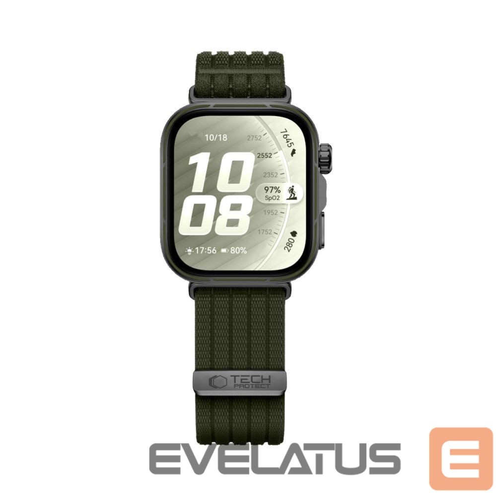 Muud kaubad Tech-Protect Tech-Protect Nylon Strap for Huawei Watch Fit 3 / 4 / 4 Pro / 5 / 5 Pro - Green
