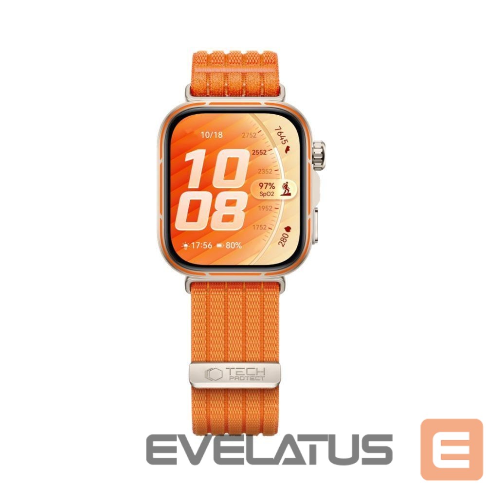 Muud kaubad Tech-Protect Tech-Protect Nylon Strap for Huawei Watch Fit 3 / 4 / 4 Pro / 5 / 5 Pro - Orange