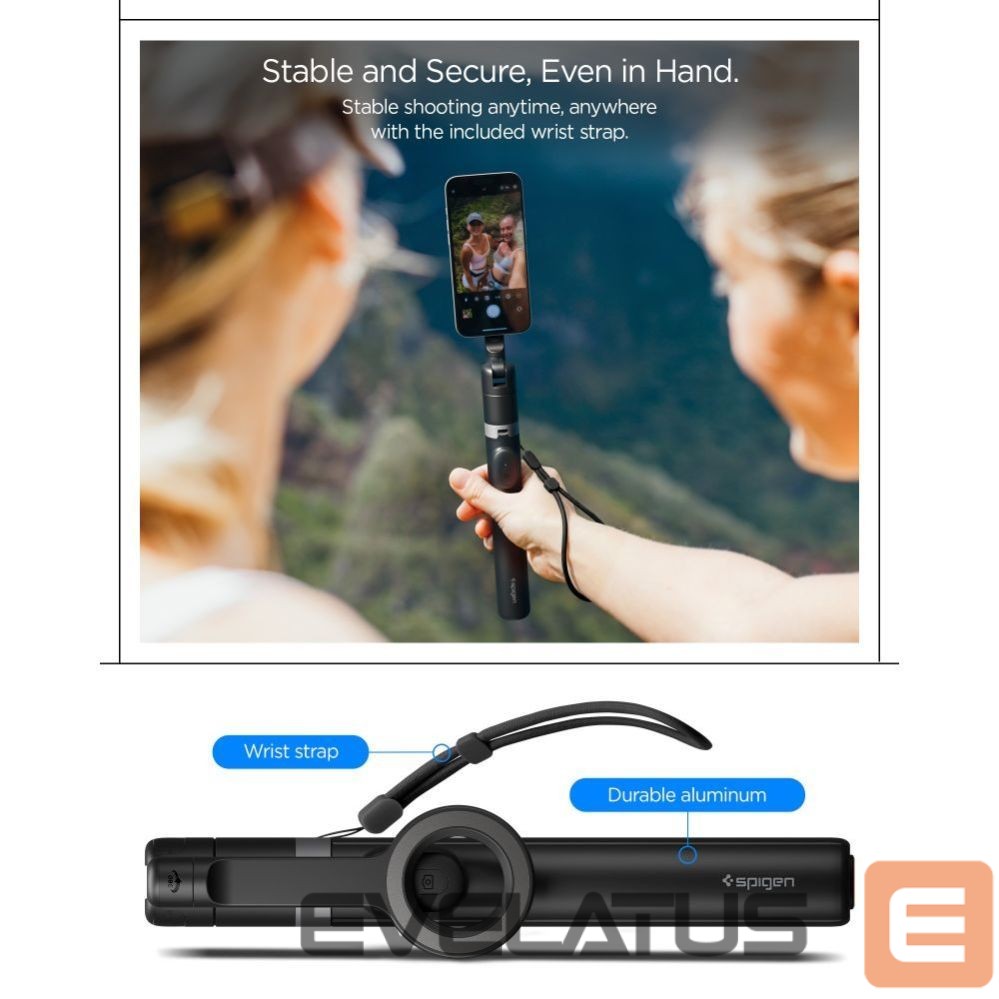 Muud kaubad Spigen Spigen S582W Bluetooth Selfie Stick - Black