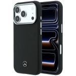 Muud kaubad Mercedes-Benz  Mercedes Leather Semi Wrap Grill Pattern MagSafe Case for iPhone 17 Pro - Black 