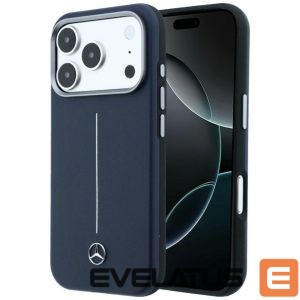 Muud kaubad Mercedes-Benz  Mercedes Leather Semi Wrap Iconic Line MagSafe Case for iPhone 17 Pro - Navy Blue 