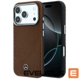 Muud kaubad Mercedes-Benz  Mercedes Leather Semi Wrap Wood Effect MagSafe case for iPhone 17 Pro - brown 