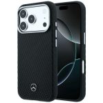 Muud kaubad Mercedes-Benz  Mercedes Leather Semi Wrap Wood Effect MagSafe Case for iPhone 17 Pro - Black 