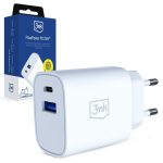 Muud kaubad 3MK  3mk FlowPower 25W 1A1C PD QC4+ Wall Charger - White 