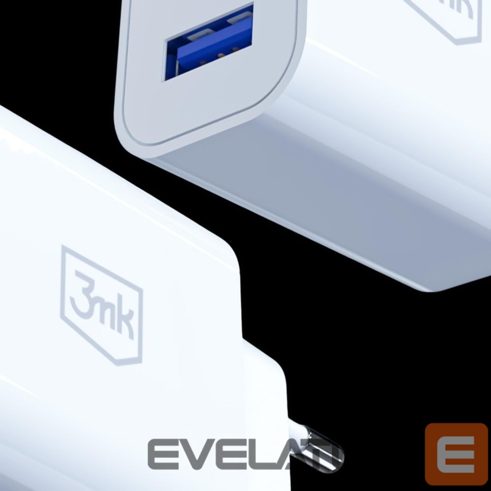 Muud kaubad 3MK 3mk FlowPower 10W 2.4A 2A Wall Charger - White