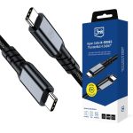 Muud kaubad 3MK  3mk Hyper Cable N-SERIES USB-C / USB-C Thunderbolt 4 2m 48V / 5A 40Gb/s 240W 8K60Hz - black 