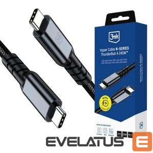 Muud kaubad 3MK  3mk Hyper Cable N-SERIES USB-C / USB-C Thunderbolt 4 2m 48V / 5A 40Gb/s 240W 8K60Hz - black 