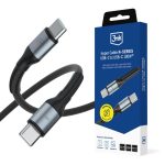 Muud kaubad 3MK  3mk Hyper Cable N-SERIES USB-C / USB-C 1.5m PD 3.0 QC 3.0 20V / 5A 100W - black 
