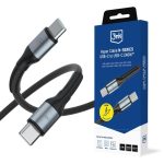 Muud kaubad 3MK  3mk Hyper Cable N-SERIES USB-C / USB-C 3m PD 3.0 QC 3.0 48V / 5A 240W - black 