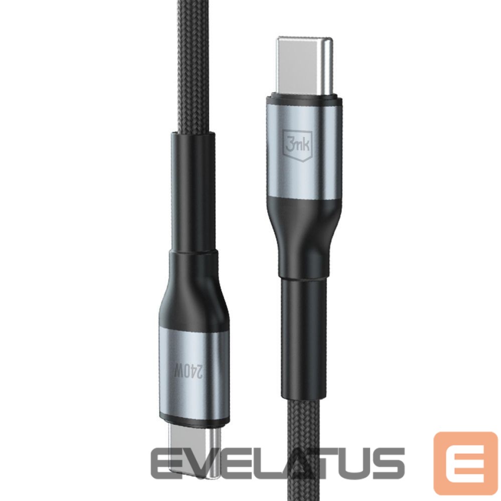 Muud kaubad 3MK 3mk Hyper Cable N-SERIES USB-C / USB-C 3m PD 3.0 QC 3.0 48V / 5A 240W - black