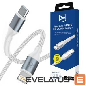 Muud kaubad 3MK  3mk Hyper Cable N-SERIES USB-C / Lightning 2m PD 3.0 9V / 3A 27W - white 