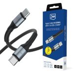 Muud kaubad 3MK  3mk Hyper Cable N-SERIES USB-C / USB-C 1m PD 3.0 QC 3.0 48V / 5A 240W - black 