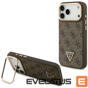 Muud kaubad Guess  Guess 4G PU Triangle Logo & Stand Camera Magsafe Case for iPhone 17 Pro Max - Brown 