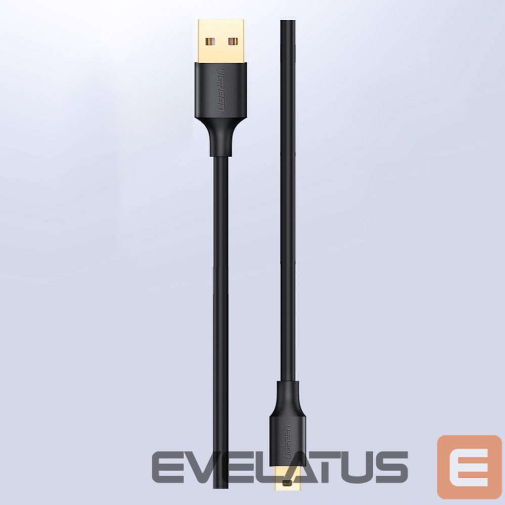 Kaabel Ugreen 5 pin gold-plated USB cable - mini USB 0.5m black (US132)