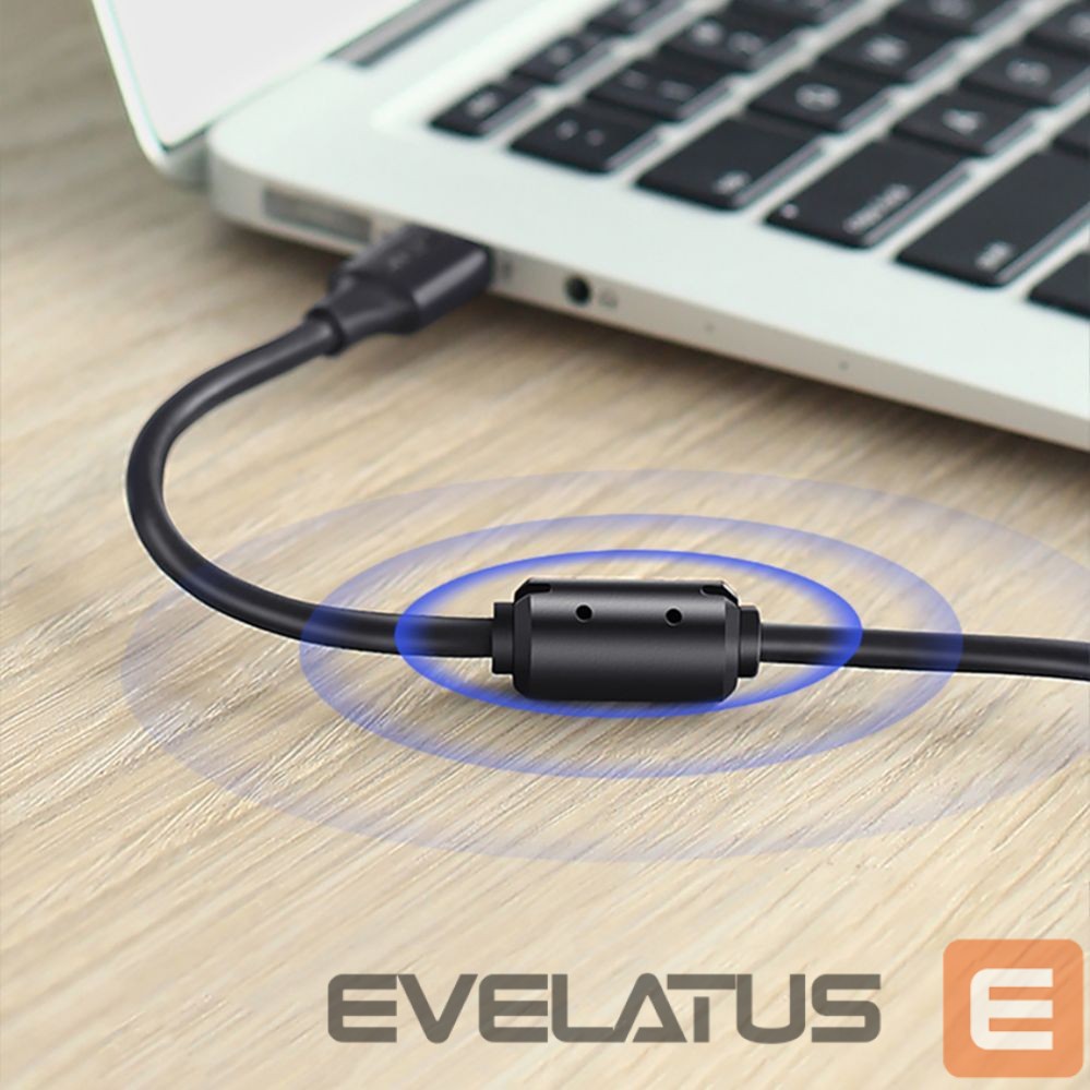 Kaabel Ugreen 5 pin gold-plated USB cable - mini USB 0.5m black (US132)