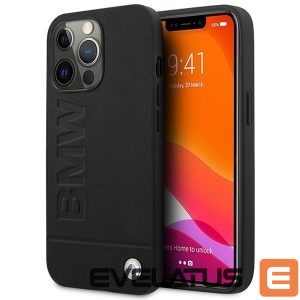Tagakaaned BMW  Etui BMW BMHMP14LSLLBK iPhone 14 Pro 6,1" czarny/black hardcase Signature Logo Imprint Magsafe 
