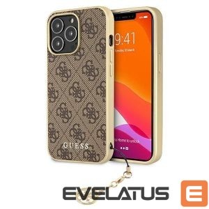 Tagakaaned Guess  Guess GUHCP13LGF4GBR iPhone 13 Pro / 13 6.1 "brown / brown hardcase 4G Charms Collection 