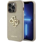 Tagakaaned Guess  Guess Perforated 4G Glitter case for iPhone 15 Pro - gold 